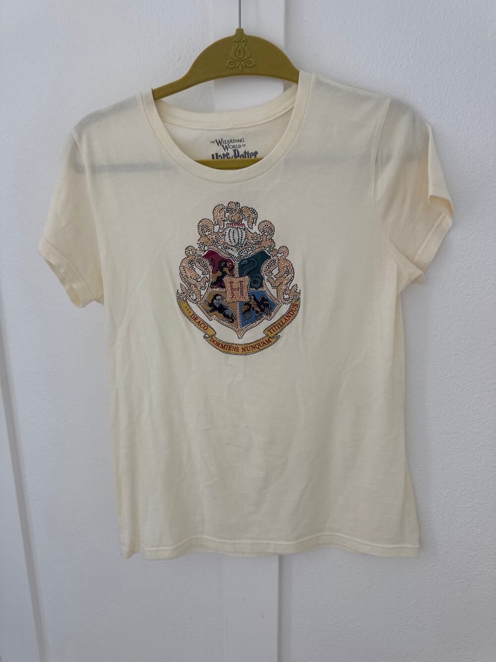 Hogwarts Official Harry Potter T Shirt Cream M